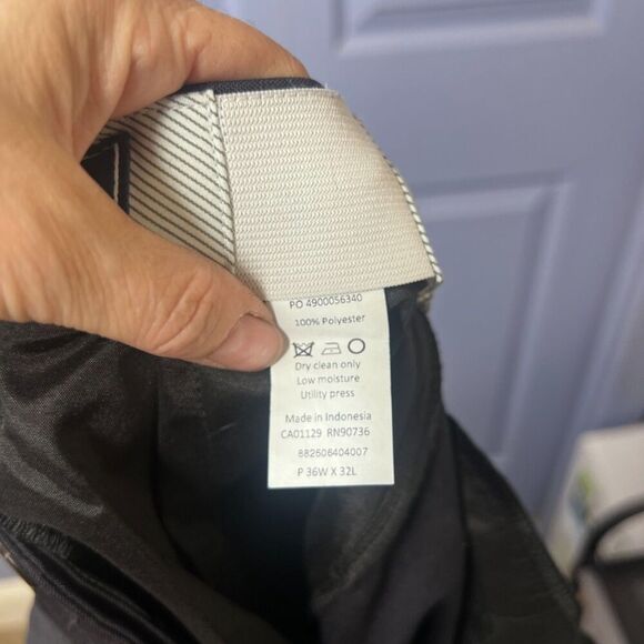 Chaps Total Comfort Black Dress Pants Trousers Mens Size 36/26 Basic Career Wear - Picture 9 of 10